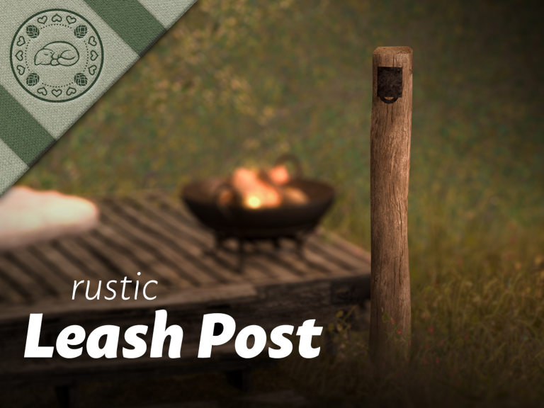 Rustic Leash Post